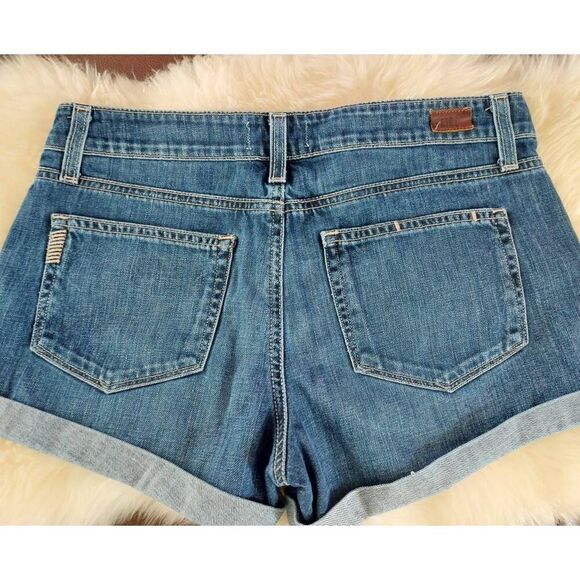 PAIGE Jimmy Jimmy Denim Jean Shorts Candace size 27 Revolve - Picture 6 of 9